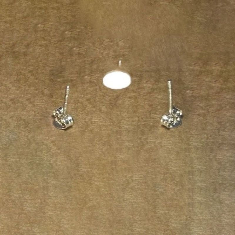 Sterling Silver Green Chalcedony Gemstone Stud Earings