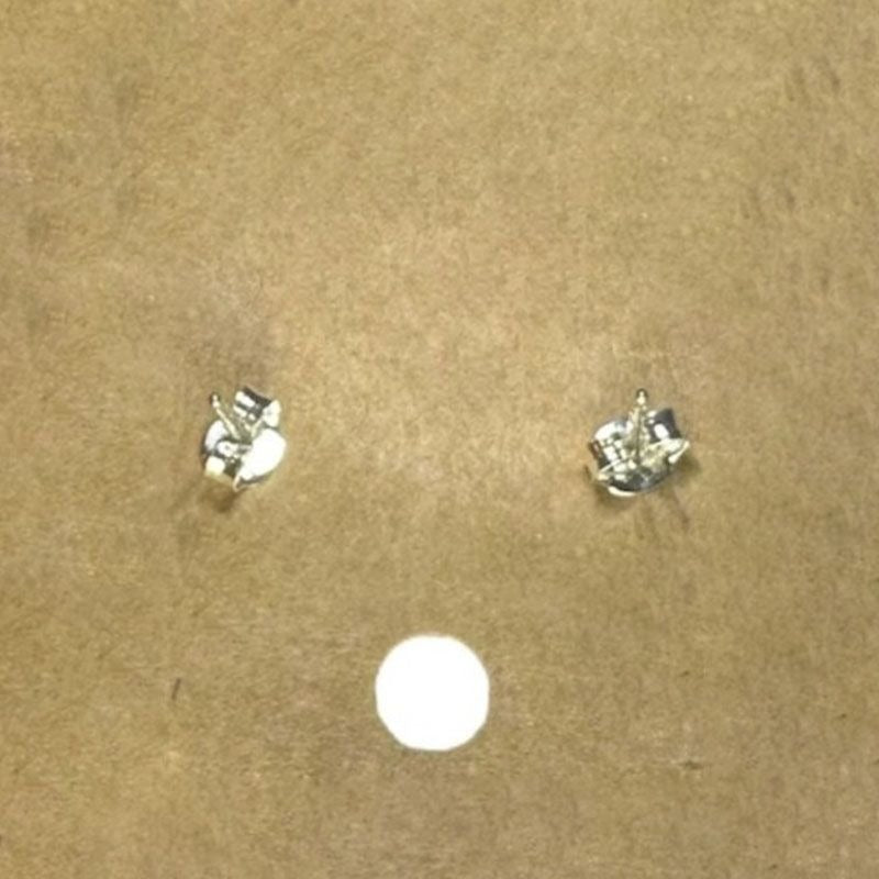 Sterling Silver Amethyst Gemstone Stud Earings