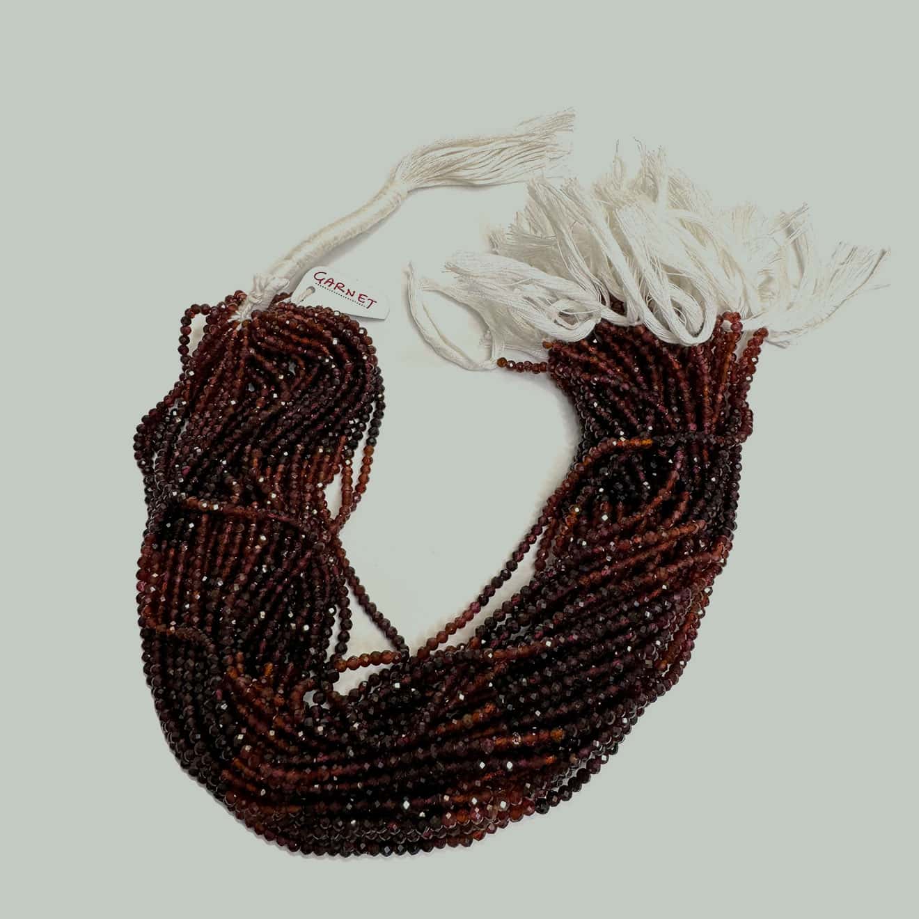 Faceted Natural Gemstone String 2.5mm