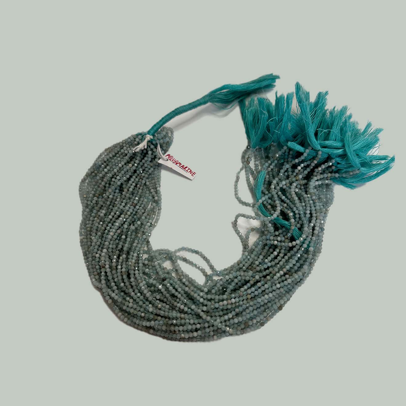 Faceted Natural Gemstone String 2.5mm