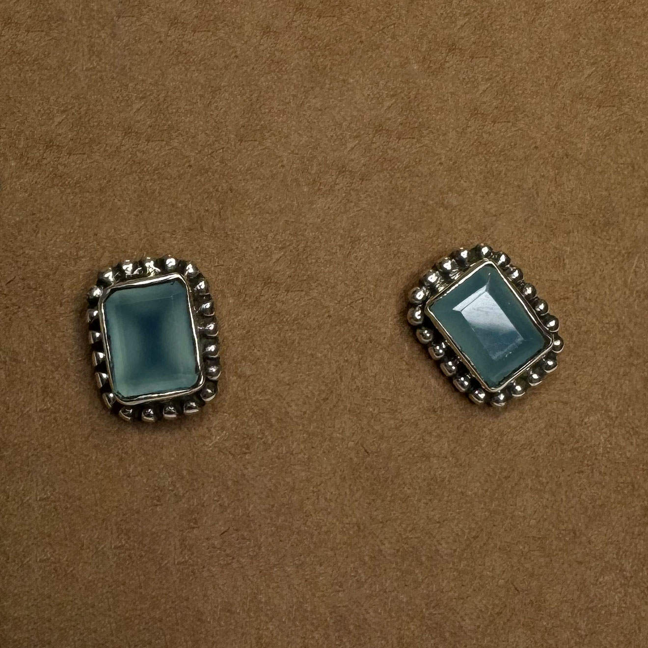 Silver Earrings with Gemstone 10