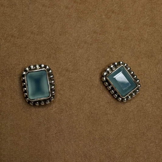Silver Earrings with Gemstone 10